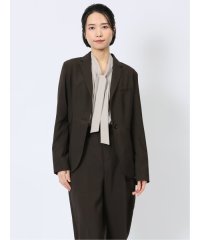 m.f.editorial/エムエフエディトリアル m.f.editorial ウェザーストレッチウォッシャブル 1ボタンジャケット こげ茶(セットアップ可能)/508125636