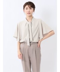 m.f.editorial/配色ボウタイ 半袖比翼ブラウス/508125775