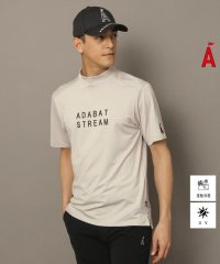 ADABAT STREAM/アダバット ストリーム ADABAT STREAM 【STREAM】 フロントロゴプリント 半袖モックネックプルオーバー/508125848