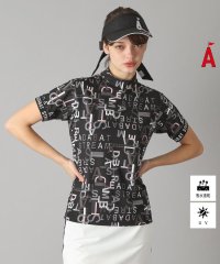 ADABAT STREAM/UVカット/吸水速乾 タイポグラフィモックネックT/508125875