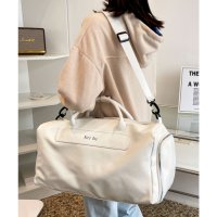 florge/フロージュ florge 【軽量・シューズ収納ポケット付】2WAY レザーライク大容量シンプルボストンバッグ/ショルダーバッグ/トラベルバッグ/508126581