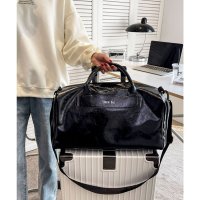 florge/フロージュ florge 【軽量・シューズ収納ポケット付】2WAY レザーライク大容量シンプルボストンバッグ/ショルダーバッグ/トラベルバッグ/508126581