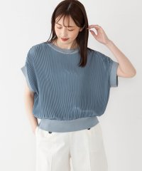 SHIPS Colors WOMEN/SHIPS Colors:〈手洗い可能〉プリーツ ニット コンビ プルオーバー/508126663