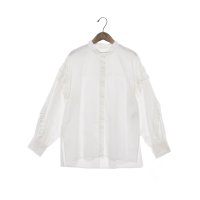 EGLANTINE/エグランティーヌ EGLANTINE フリル袖ブラウス ノーカラー長袖シャツ/508126699