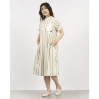 EGLANTINE/エグランティーヌ EGLANTINE ストライプワンピース 半袖ヘンリーネック/508126714