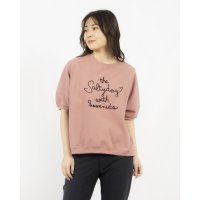 EGLANTINE/エグランティーヌ EGLANTINE 歯ブラシ加工刺繍Tシャツ ぽわん袖カットソー/508126720