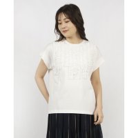 EGLANTINE/エグランティーヌ EGLANTINE シフォンフリル付き半袖カットソー/508126725