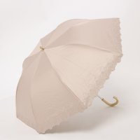 cache nez/カシュネ cache nez PUフラワーラメ刺繍トップレス2段折りたたみ傘/508126772