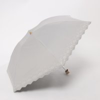 cache nez/カシュネ cache nez UV カット率99％以上 PUフラワーポーラー刺繍3段折りたたみ傘/508126782