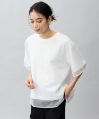 ONE’S TRUE/ワンズトゥルー ONE'S TRUE チュール切り替えTシャツ/508126935