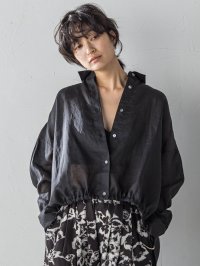 MAYSON GREY/メイソングレイ MAYSON GREY ペーパーリネンドロストクロップドシャツ≪手洗い可能≫/508126972