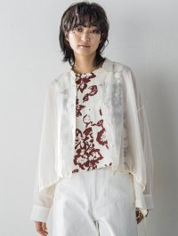 MAYSON GREY/メイソングレイ MAYSON GREY ペーパーリネンドロストクロップドシャツ≪手洗い可能≫/508126972