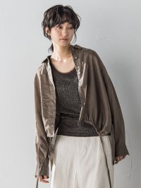 MAYSON GREY/メイソングレイ MAYSON GREY ペーパーリネンドロストクロップドシャツ≪手洗い可能≫/508126972