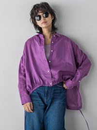 MAYSON GREY/メイソングレイ MAYSON GREY ペーパーリネンドロストクロップドシャツ≪手洗い可能≫/508126972