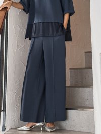 la.f…(Lsize)/ラ エフ エルサイズ la.f…(Lsize) 【大きいサイズ】メランジツイルパンツ≪洗濯機で洗える≫/508126976