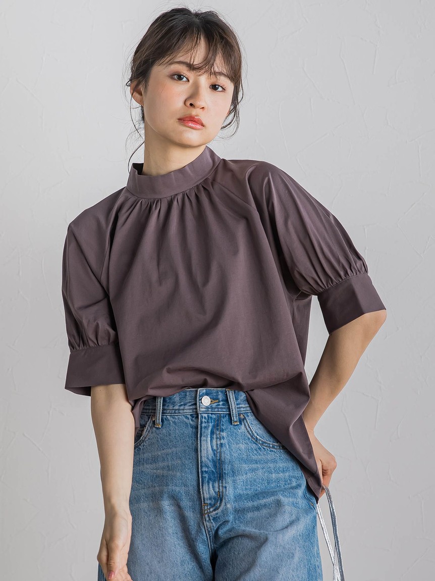 Droite lautreamont / ドロワットロートレアモン カラミタンブラーZIPブラウス≪手洗い可能≫ セール】カラミタンブラーZIPブラウス≪手洗い可能≫（シャツ