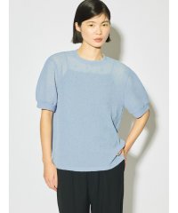 MIDIUMISOLID/MIDIUMISOLID for Ladies シアークルーネックパフスリーブプルオーバー/508126985