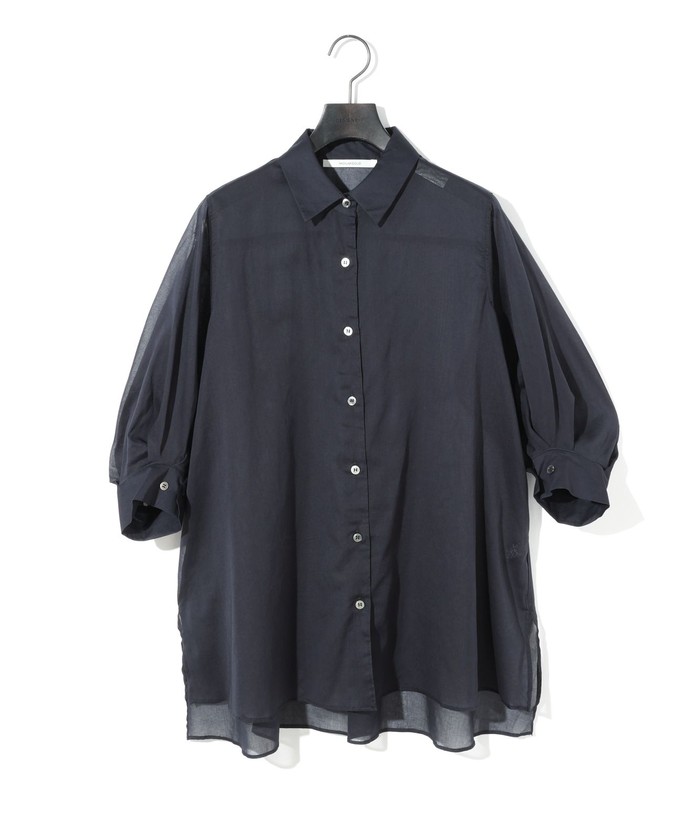 売り切れ必至！ MIDIUMISOLID for Ladies シアースリットスリーブチュニック トップス
