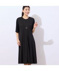 MISSEL/【洗える】強撚スムース フレアワンピース/508127085