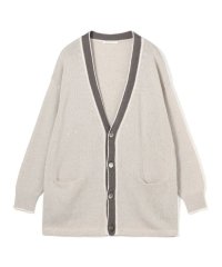 GALERIE VIE/リネンコットンスパンコール Vネックカーディガン/508127115