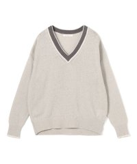 GALERIE VIE/リネンコットンスパンコール Vネックプルオーバー/508127116