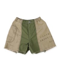 DENIM DUNGAREE/デニムダンガリー DENIM DUNGAREE Back－satin Switching Design Shorts/508127133