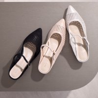 HIMIKO/ヒミコ 卑弥呼 ポインテッドトゥメッシュミュール/651512/508127417