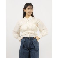 archives/アルシーヴ archives シアーストライプシャツ×ビスチェ/508127480