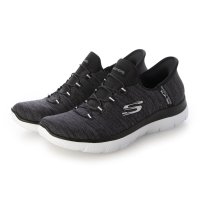 SKECHERS/スケッチャーズ SKECHERS スケッチャーズ SKECHERS SUMMITS Black Mesh/White Triハンズフリー スリップインズ： サミ/508127585