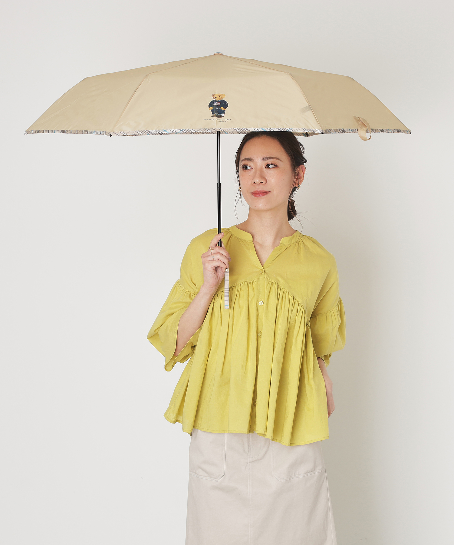 新品タグ付　ポロラルフローレン　ポロベア　折り畳み傘 雨傘】ポロ ラルフ ローレン(POLO RALPH LAUREN) ポロベア