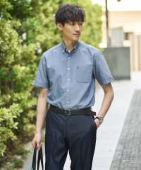 a.v.v (MEN)/【接触冷感/イージーケア】オックス　ワンポイント刺繍半袖シャツ【速乾/毛玉になりにくい】/508004926