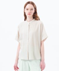 MACKINTOSH PHILOSOPHY/バンドカラーリネンミックスブラウス/508006095