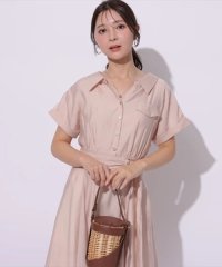 Apuweiser-riche/シアーシャツ半袖ワンピース/508010084