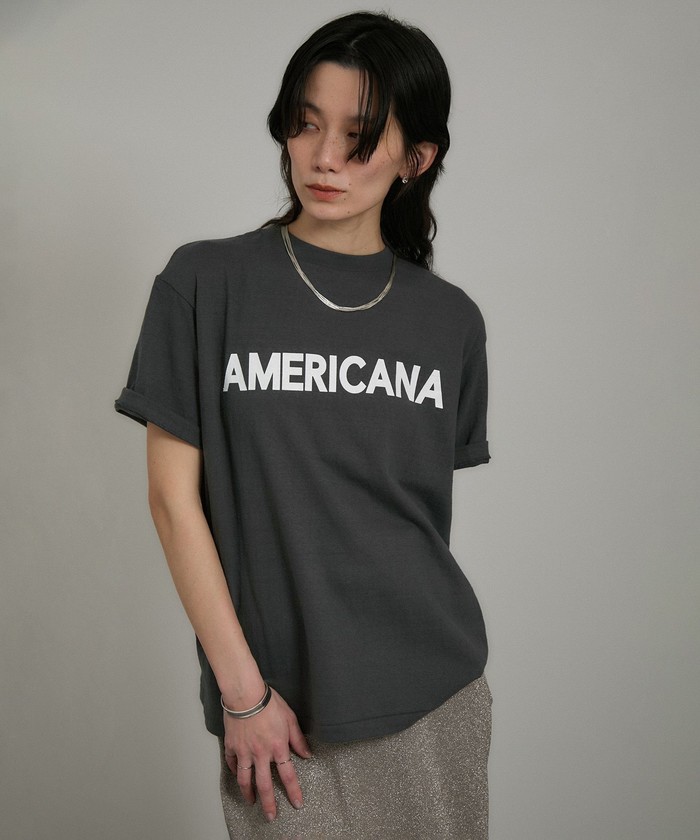 Americana for SALON別注ロゴTシャツサロン アダム エ ロペ Americana（アメリカーナ） for SALON】別注ロゴTシャツ