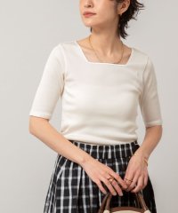NOLLEY’S/《手洗い可能》五分袖スクエアテレコプルオーバーカットソー/508122621