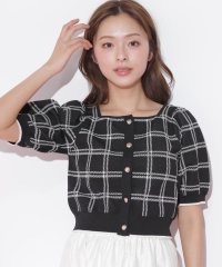JILL by JILL STUART/チェックジャガード　短丈カーデトップス/508125563