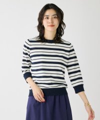 I.T.'S. international/5分袖ボーダークルーネックプルオーバー/508125608