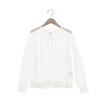 BRODIAEA/ブローディア BRODIAEA 透け感シアーワンボタンカーディガン長袖/508126684