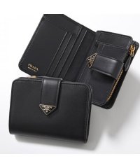 PRADA/プラダ PRADA PRADA 二つ折り財布 1ML018 2CNP レザー ミニ財布/508127963