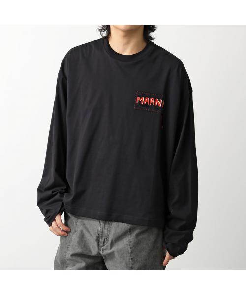 MARNI マルニ ロングスリーブTシャツ 長袖 クルーネック ロゴ