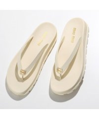 MIUMIU/ミュウミュウ Miu Miu MIUMIU トングサンダル 5Y154E 3LKK フラット 厚底/508128098