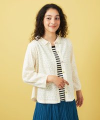 Jocomomola/プレーティングレースジャカードブラウス/508128488