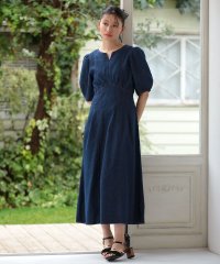 Green Parks/グリーン パークス Green Parks ・ELENCARE DUE デニム5分袖ワンピース/508128557