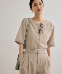 ROPE'/【WEB・一部店舗限定】リネンライクアウトシームプルオーバーブラウス/洗える/508128624