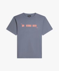 agnes b. FEMME/オーガニックコットン プリント 半袖 アーティスト Tシャツ "Robert Filliou" (ユニセックス)/508128651