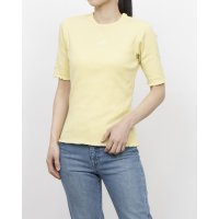 adidas/アディダス adidas レディース 半袖Tシャツ Lux AD リブ 半袖Tシャツ JL5092 (イエロー)/508128725