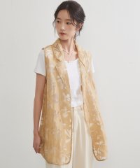 On One's Own/オンワンズオン On One's Own 花柄のオパール加工素材・軽やかシアー感・襟付きベスト/508128743