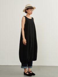 On One's Own/オンワンズオン On One's Own ノースリーブ・バルーンワンピース・綿100・年中使えるレイヤード・ジャンスカ/508128744