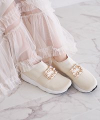 tocco closet/トッコクローゼット tocco closet パールビジュー付きニットスニーカー/508128774