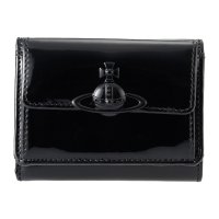 Vivienne Westwood/ヴィヴィアン ウエストウッド Vivienne Westwood 3つ折り財布 パテントレザー SMALL FLAP PURSE 5115002VW L001O/508128886